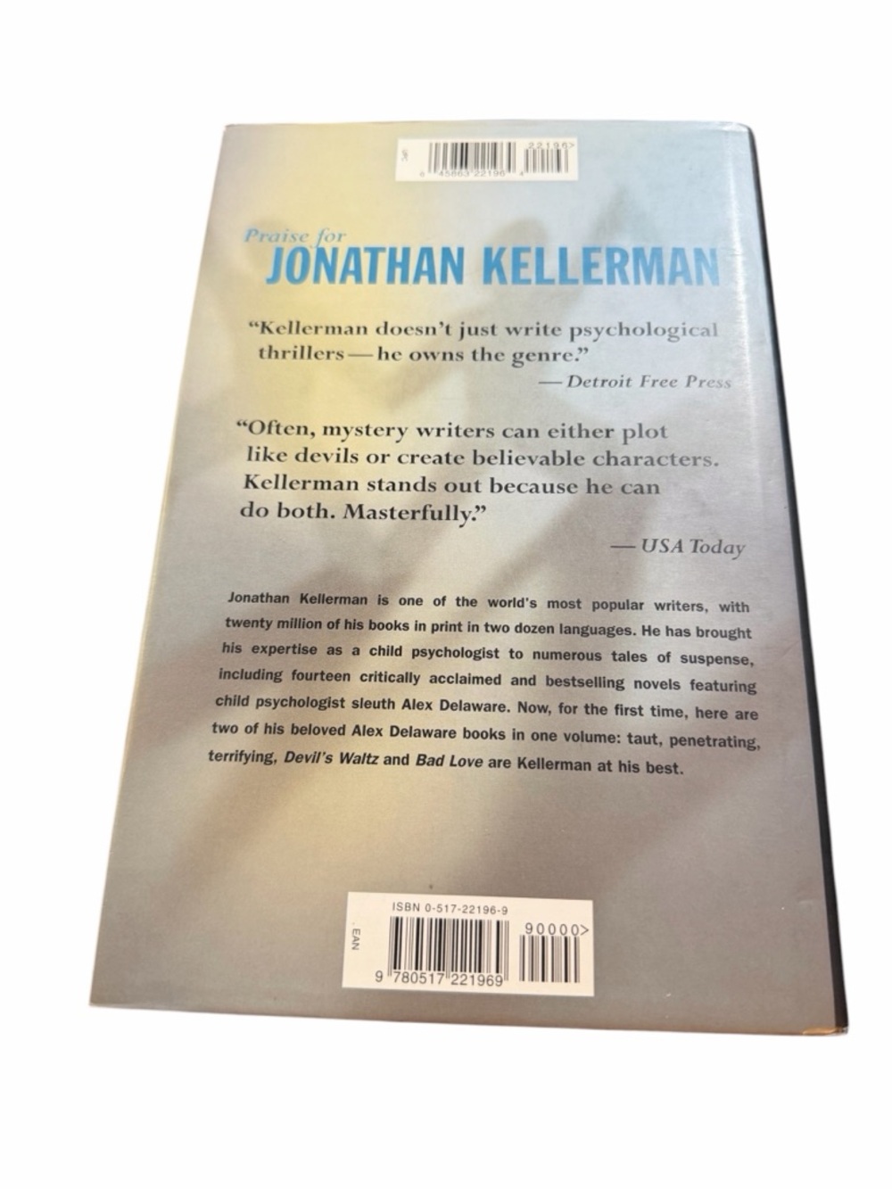 ✨ Jonathan Kellerman Alex Delaware 2-in-1 Hardcover Devil's Waltz & Bad Love ✨ - Picture 2 of 2